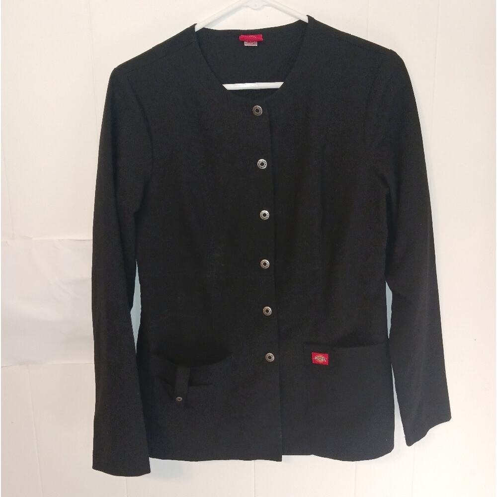 Dickies black long sleeved uniform  top. Size S
